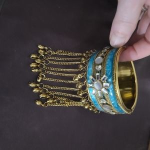 Belly dancer style tassel bracelet